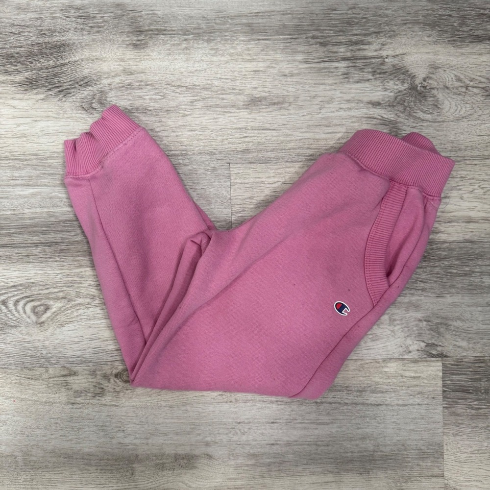 Kids Champion‎ Pink Joggers Sweatpants Logo Casual Comfortable Size 6